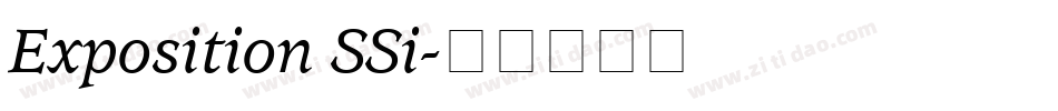 Exposition SSi字体转换